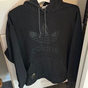 Adidas size medium pullover sweatshirt w rubber python lettering preloved